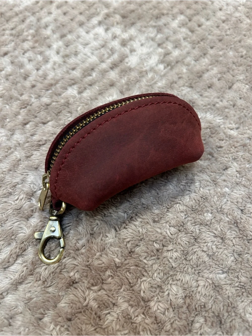 BNNU: Portland Leather Goods Taco Pouch in Merlot